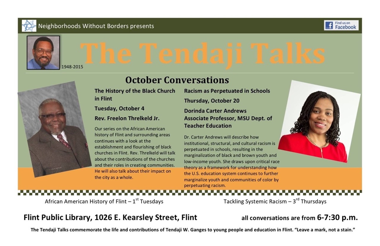 Racism’s roots in capitalism, education as cultural imperialism topics of latest Tendaji Talk