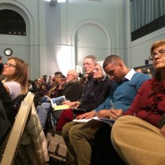 Analysis:   Packed Water Town Hall evokes spirit of ’76, ’36 as data pours in