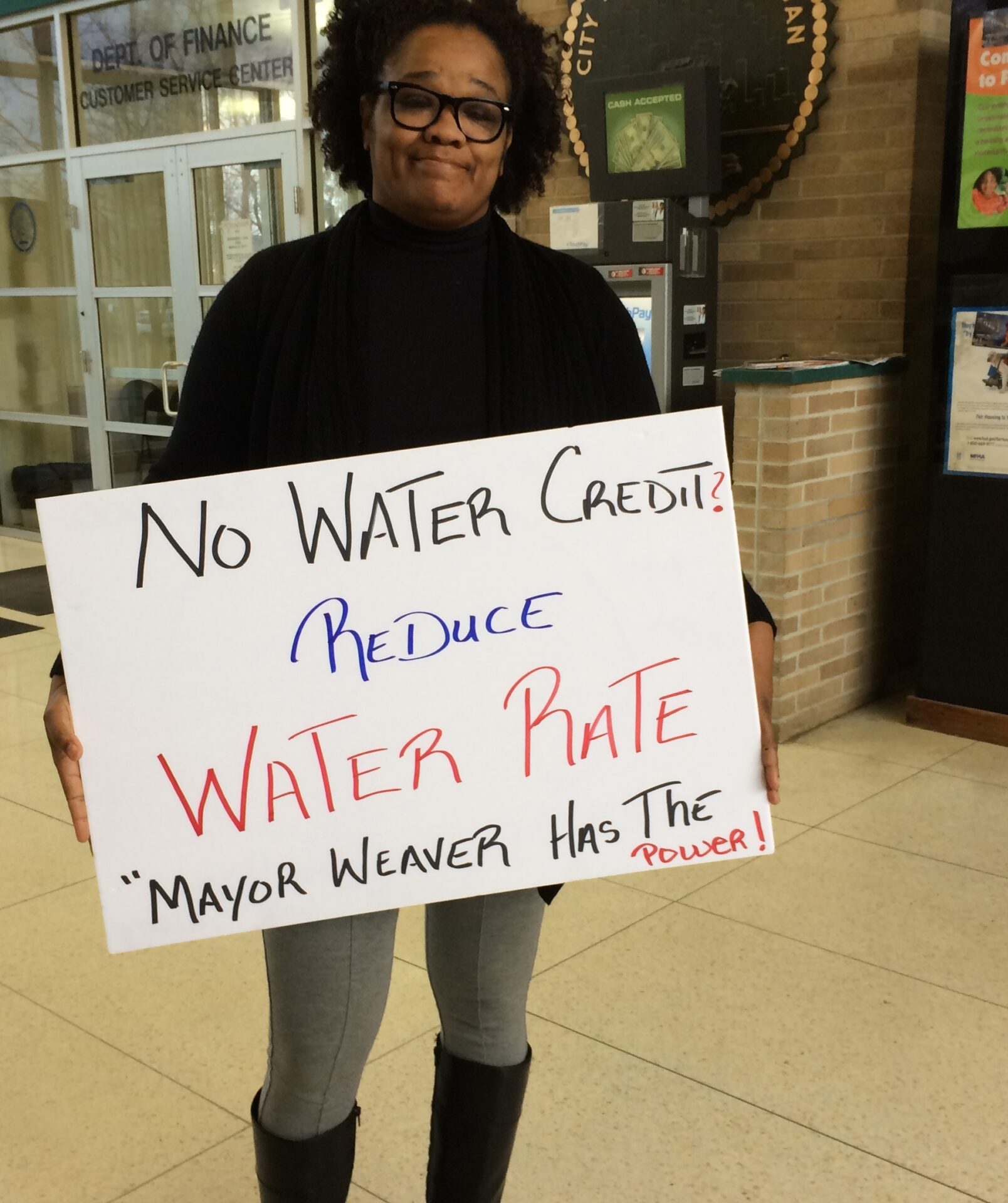 State won’t bend on end to water credits, Weaver says, adding tap water still not safe