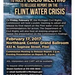 Michigan Civil Rights Commission to deliver water crisis report Friday
