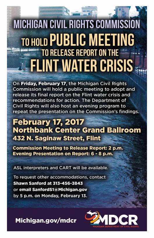 Michigan Civil Rights Commission to deliver water crisis report Friday