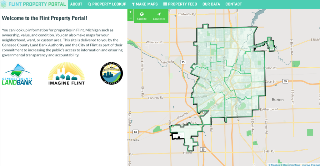 Who owns that house down the street? “Flint Property Portal” goes live
