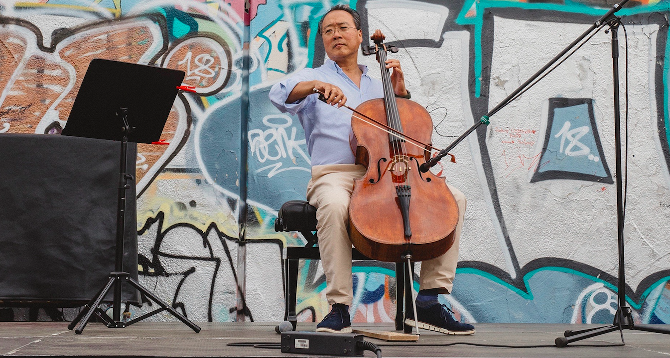 Yo-Yo Ma combining Bach, culture, and a Flint “Day of Action,” climaxing at Berston Fieldhouse