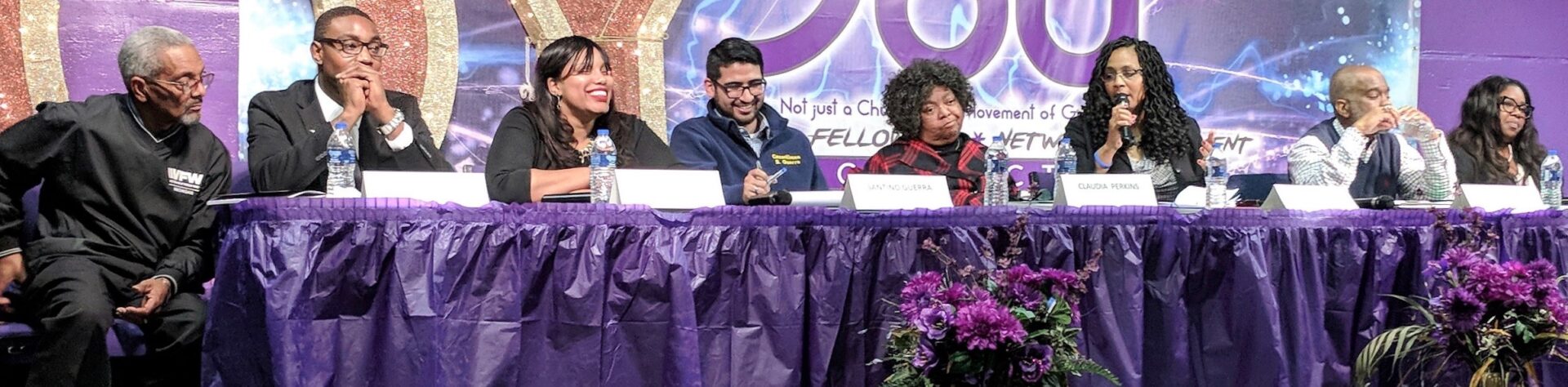 Eight of ten Democrats in 34th district primary race face off in forum