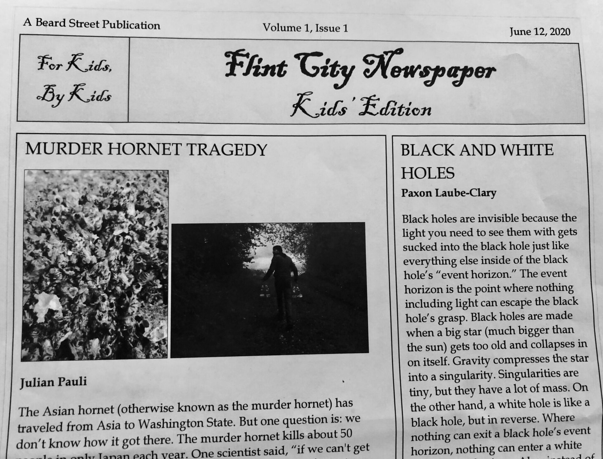 Village Life:  Flint’s newest journalists are eight years old and raring to write