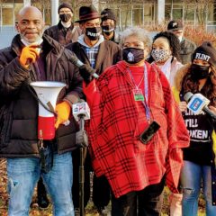 “The State brought a piggy bank when they should have brought a safe,” former Mayor Karen Weaver declares at water settlement protest