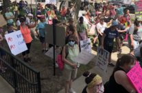 “Defend Roe Rally” draws 250 to downtown protest:  “It’s not just about protests — VOTE!” speakers say