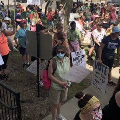 “Defend Roe Rally” draws 250 to downtown protest:  “It’s not just about protests — VOTE!” speakers say