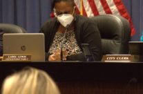 “We have chaos in the chamber” – Council Vice-President Ladel Lewis struggles to keep order in Monday’s boisterous meeting