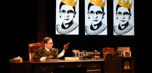 Actress brings iconic Ruth Bader Ginsburg, “cranky” and very human, to life in “All Things Equal” Thursday May 4 at The Whiting