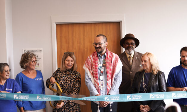 Flint library opens new community pantry