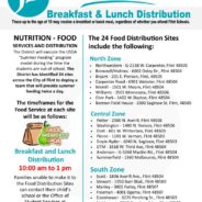 Flint Community Schools food distribution times have changed, info listed here